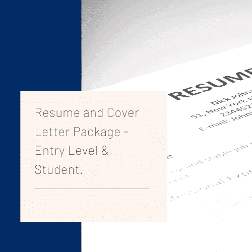 Entry Level Resume & Cover Letter | Resume Writer Sydney (500 x 500 Pixel)